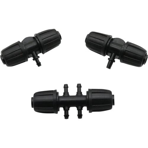 Garden Irrigation 13/16mm to 4/7mm Hose Interface Locked Connectors Water Pipe Adapters Hose Splitters Nozzles Coupling