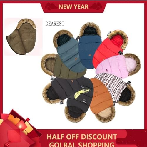 DEAREST Baby Stroller Sleeping Bag Infant Winter stroller footmuff thick Warm Wheelchair Envelope For Newborns Warm Sleepsacks