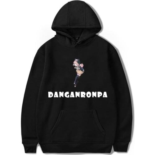 Danganronpa Hoodie Sweatshirt Monokuma Black White Bear Long Sleeve Moletom Harajuku Hoodies cool Clothe Printed Oversized Game