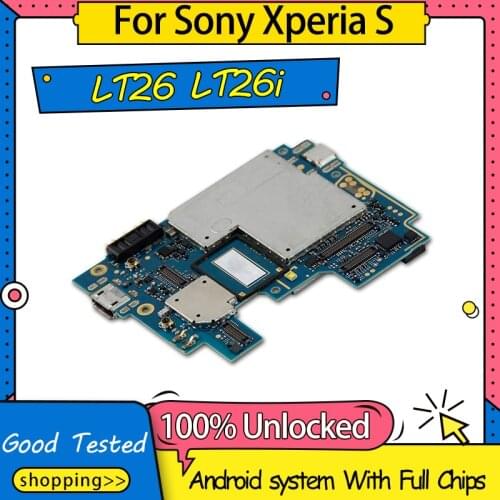 High Quality 100% Unlocked Motherboard Mainboard Logic Board For Sony Xperia S LT26 LT26i Motherboard With Full Chips