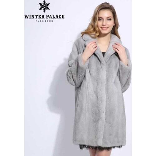 WINTER PALACE Gray Fur Coats