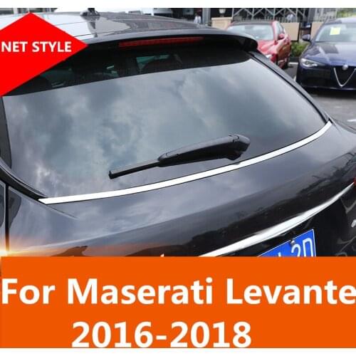 Rear Window Spoiler Side Cover Trim Plastic Exterior decoration Auto Accessories For Maserati Levante 2016-2018