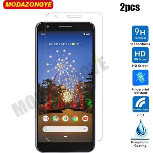 2 pcs For Google Pixel 3A Tempered Glass Google Pixel 3A XL Screen Protector For Google Pixel 3A XL 3 A Pixel3A 3AXL Film Glass