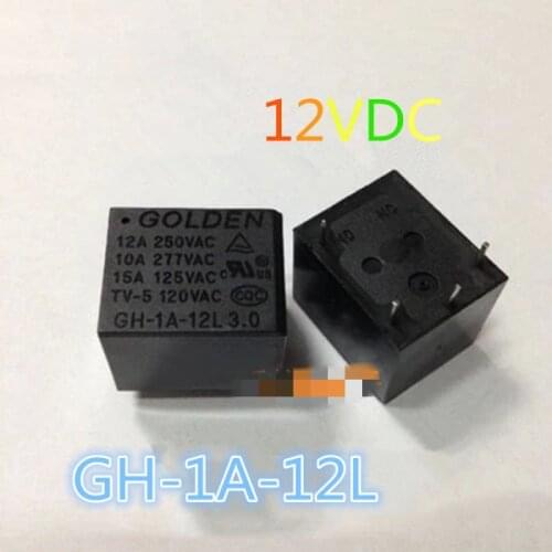 GH-1A-12L 3.0 Relay 12VDC GOLDEN Relay 4-pin GH-1C-12L