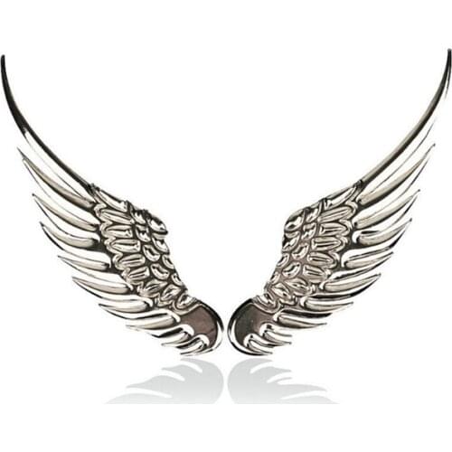 2Pcs Fashion 3D Wings Car Sticker For Peugeot 206 207 208 301 307 308 407 408 508 607 2008 3008 4008 5008 RCZ