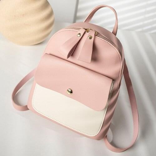 2021 Newest Small Backpack Three Shoulder Oblique Span Multi Function Mobile Phone Simple Color Matching, Fashion Women Cute Bag