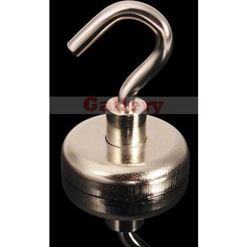 3 Pcs Lot N35 36x46mm Hook Pot Magnet Strong Neodymium Salvage Tool Magnet Strong