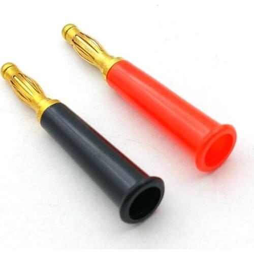 4PCS Gold plated 4mm banana plug for BINDING POST Multimeter Probes soldering