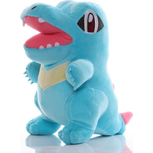 5pcs/lot 22cm Totodile Plush Toys Pokemon Totodile Plush Stuffed Toys Doll Soft Toy for Children Kids Gift