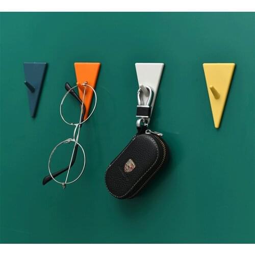 8Pcs Hook Creative Coat Hook Key Hook Porch Storage Rack Door Decoration Hole-Free Wall Hanger Storage Hooks