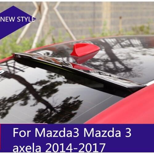 For Mazda3 Mazda 3 axela 2014-20 Original car paint Trunk top Wing roof spoiler Car Styling Accessories