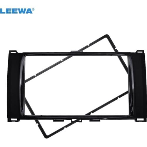 LEEWA Car 2DIN CD DVD Radio Fascia Panel for BRILLIANCE FRV 2008+ Stereo Face Fascia Frame Surround Trim Kit #CA1675