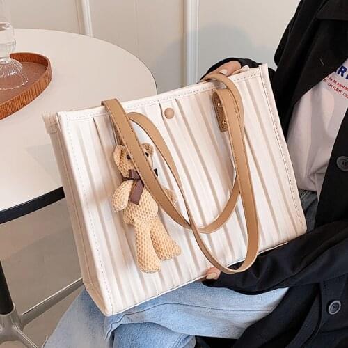 Designer Pu Leather Women Handbags Large Capacity Ladies Shoulder Bag High Quality Female Messenger Bag Casual Travel Tote Bags