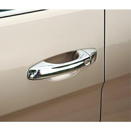 For Volkswagen VW T-ROC Atlas Teramont 2017-2020 Chrome Exterior Side Door Handle Cover Moulding Trim Frame For Skoda Octavia
