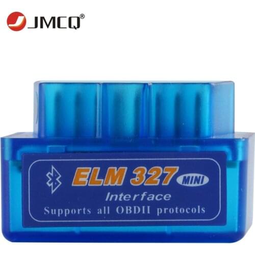 JMCQ Mini Elm327 OBD2 Scanner Bluetooth OBD Car Diagnostic Tool Code Reader for Android English Car Accessories