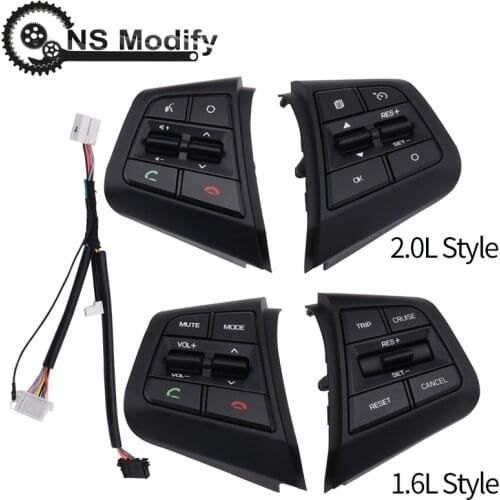 Car Cruise Control Switch Button Multifunction Steering Wheel Button Cruise Control Switch For Hyundai ix25 1.6 For creta 2.0