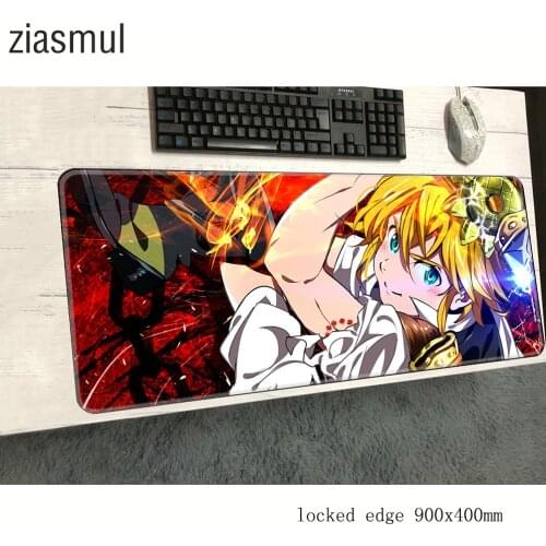 Seven deadly sins mouse pad 900x400x2mm mats Christmas gifts Computer mouse mat gaming Colourful mousepad keyboard games pc