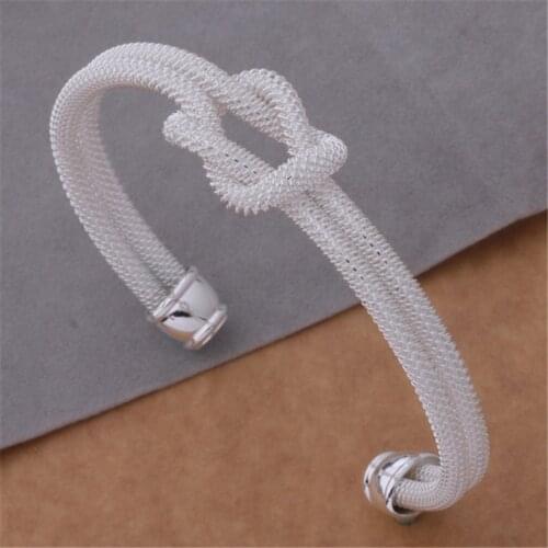 Fashion cute special high quality silver color jewelry noble charm women BANGLE BRACELET JEWELRY classic style B091