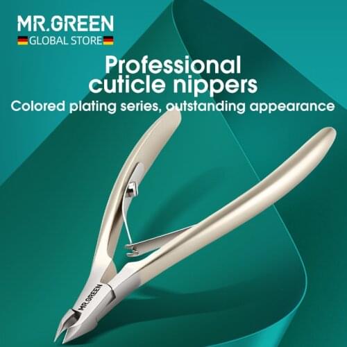 MR.GREEN Gorgeous Colorful Cuticle Nippers Cuticle Clippers Nail Manicure Scissors Trimmer Dead Skin Remover Stainless Stee Tool