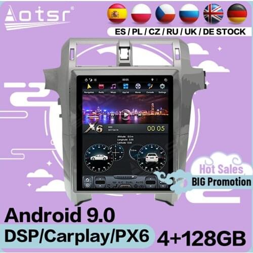 128G Tesla Screen Multimedia Stereo Android Player For Lexus GX460 GX400 2010 2011 2012 2013 2014 2015 2016 2017-2019 Head Unit