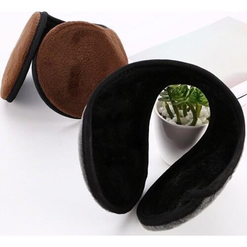 Men Winter Earmuffs with Earpiece Ear Cover Protector Ear Mask Thicken Plush Soft Warm Earmuff Warmer Apparel Accessories