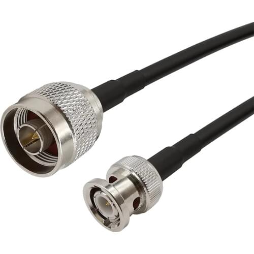 N Type Plug to BNC Male RF Coaxial LMR195 Cable BNC Male to N Male Plug Extension Pigtail Jumper RF Coax LMR195 Cable 15/20/30CM