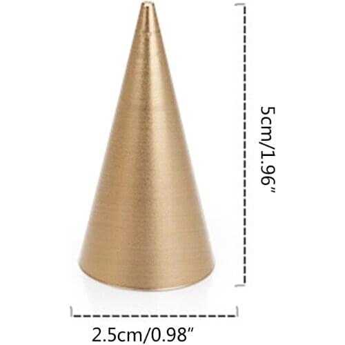 N7MF Metal Cone Rings Holder Finger Ring Storage Rack Jewelry Display Stand Organizer
