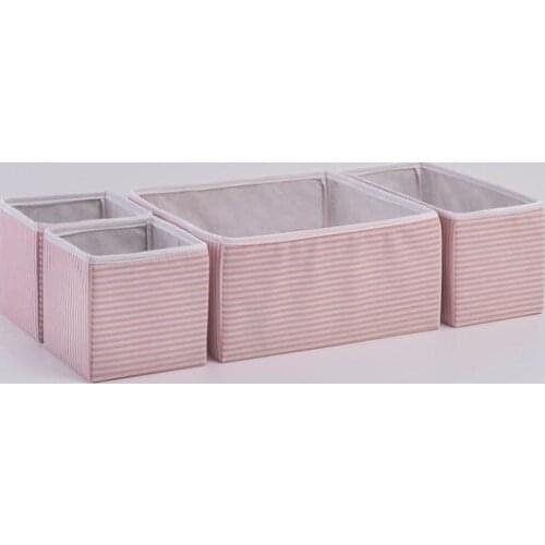 Modern Ocean Home Pink Striped Drawer Inside Organisms Are Set