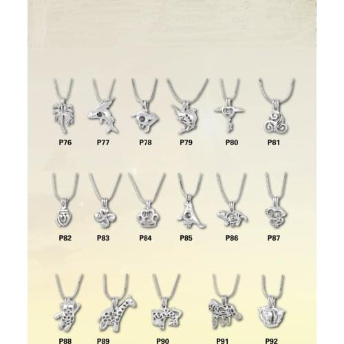 New Cartoon Necklace Pendant Animal Cage Pendant wholesale cage pendant