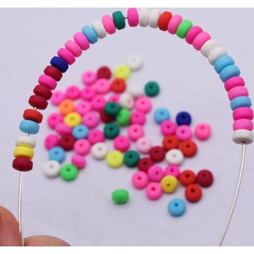 The New Wholesale 6mm Aprrox 100pcs Round Colorful Seed Spacer Beads For Children Jewelry Making DIY