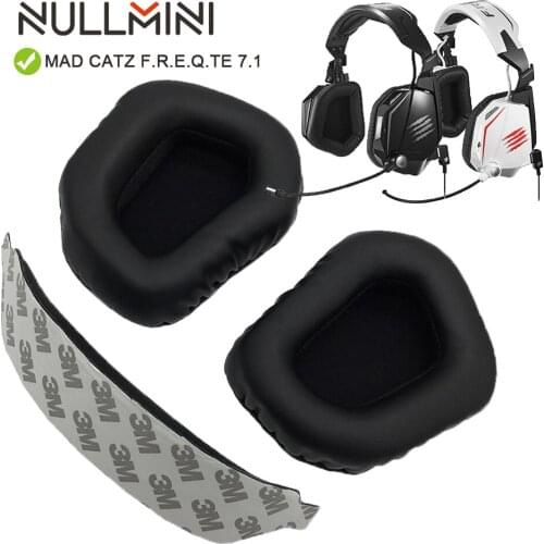 NullMini Replacement Earpads for Mad Catz F.R.E.Q.TE 7.1 Headphones Earmuff Earphone Earpads