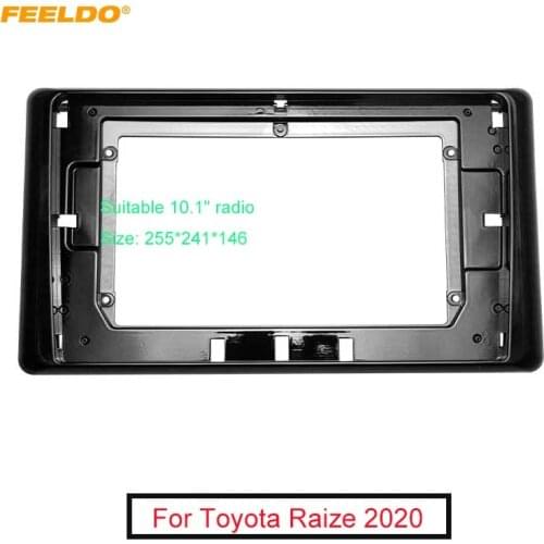 FEELDO Car Audio 2DIN Fascia Frame Adapter For Toyota Raize 10.1" Big Screen DVD Player Dash Fitting Panel Frame Kit
