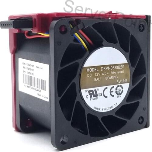 Genuine For 875789-001 877047-001 875076-001 DBPN0638B2S DC 12V 4.70A Cooling Fan