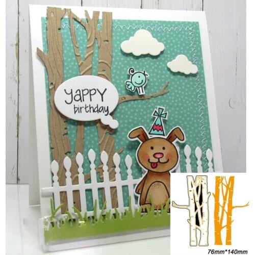 Tree DIY Cutting Die Silver Embossing Template Scrapbooking Paper Card Album Photo Making Handicraft Decoration