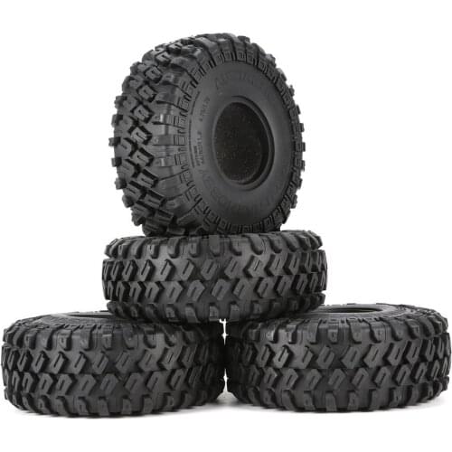 AUSTARHOBBY AX-7020 4Pcs 1.9 Inch 122mm 1/10 Rock Crawler Rubber Tires for D90 TRX4 SCX10 AXIAL TF2 RC Car Accessories