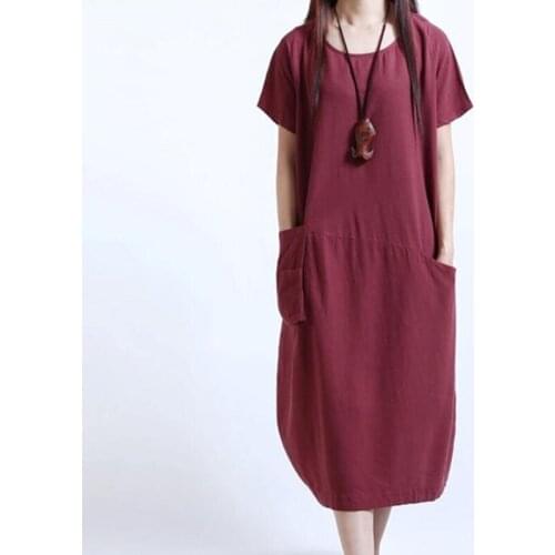 Летние платья из льна Sanishroly China At AliExpress