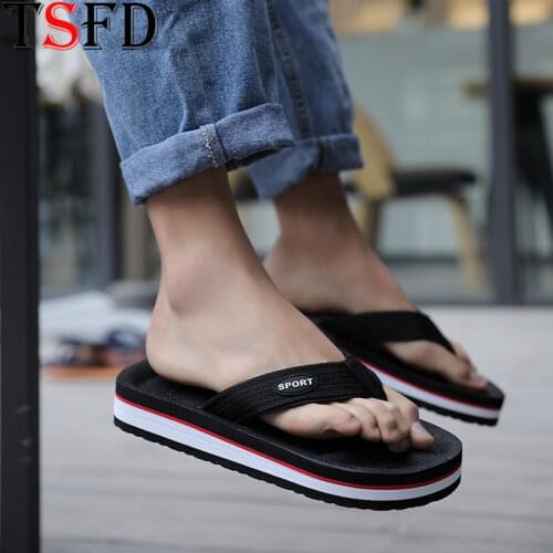 Thick Bottom Slippers for Home Mens Flip-flops Light Soft Indoor Non-slip Bathroom Slippers Beach Sandals Men Casual Shoes Y25