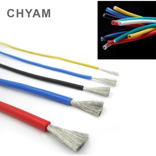 Silicone Wire Ultra Flexiable Test Line Cable 4 6 7 8 10 11 12 13 14 15 16 17 18 20 22 24 26 28 30 AWG High Temperature