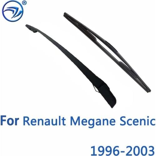 Wiper 16" Rear Wiper Blade & Arm Set For Renault Megane Scenic 1996-2003 1997 98 99 Windshield Windscreen Window 2002 2001 1999