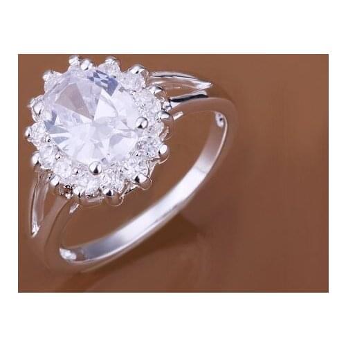 R145 Free Shipping Wholesale Hot Selling silver plated ring silver fashion 925 jewelry Inlaid Dan Taiyang Ring/afkaiwra agcaixja