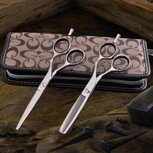 High Quality Professional hairdressing Scissors Set Silver Hair Cutting/Thinning 5.5/6 inch Scissor For Hairdresser With Bags