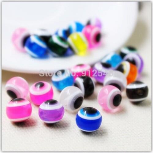Z154162,Fress Shipping,Hot 50pcs. mixed color Acrylic beads rainbow circle diameter 9mm, jewelry accessories