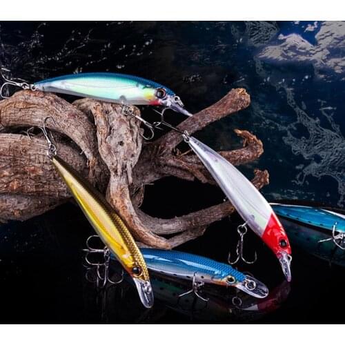 1PCS Luminous Minnow Fishing Lures 11cm Hard Bait Fishing Lures 12Colors Fishing Lures Jarkbait Artificial Fish Bait Tackle Tool