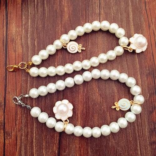 1 Bunch Pearl Lanyard Accessories Pearl Jewelry Necklace Crafts Decorations Car Perfume Handmade DIY Diamond Material Kit