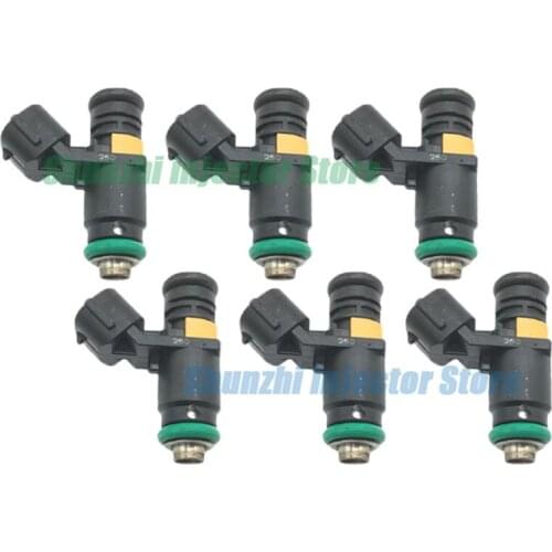 6pcs Fuel Injector Nozzle For V-W Volkswagen Passat 3C Polo Skoda Roomster Seat Ibiza Cordoba 03C906031