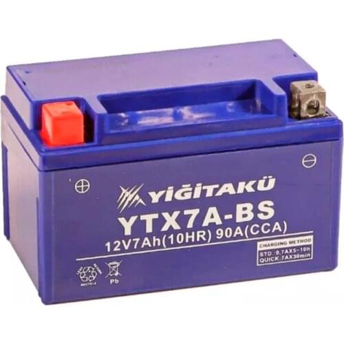 12 V 7ah Ytx7a-bs Motorcycle Battery 12 v 7ah C10 (low Type) Valiant