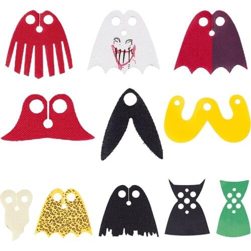 5Pcs/Lot WM Action Figures Accessories Cape Costume Clothes Trench Coats Cloak Capes Building Blocks Figure Toys For Kids Bricks
