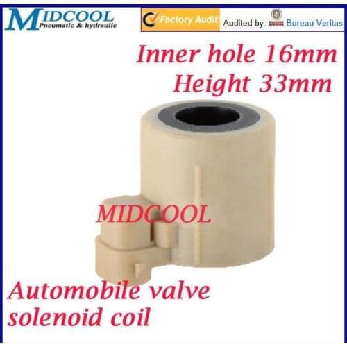 Car solenoid valve coil connector plug type 24V DC inner hole diameter 16mm high 33mm for Automobile