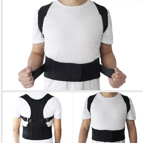 JOYLIVE Supports Belt Posture Shoulder Pad & Magnetic Therapy Posture Corrector Brace Shoulder Back Support Belt For Men Women