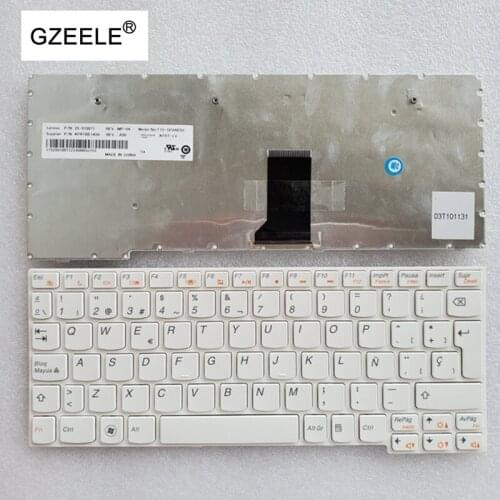 NEW Spain SP keyboard for LENOVO IdeaPad S10-3S S10-3 S100 U160 U165 M13 E10-30 White laptop keyboard